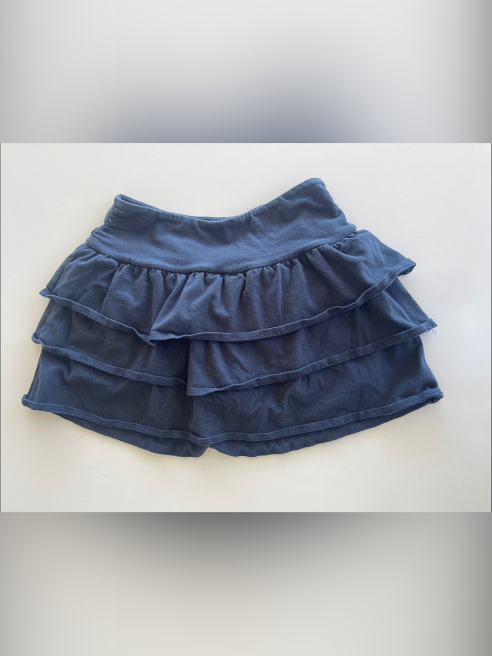 Hollister Girls Navy Tiered Ruffle Skirt w/shorts 💙